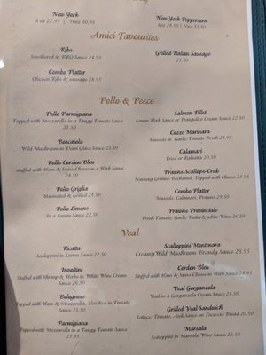 Menu photo 4 Amici Italian Grill Calgary, AB