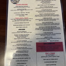 Jolly Roger At John's Landing - Menu