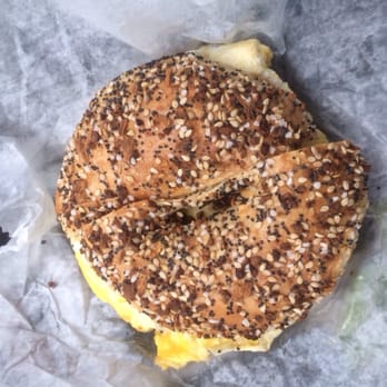 Brookside Bagels - Everything bagel with egg and cheese - Bagels Near Me - Simsbury, Connecticut Brookside Bagels - Everything bagel with egg and cheese - Bagels Near Me - Simsbury, Connecticut
