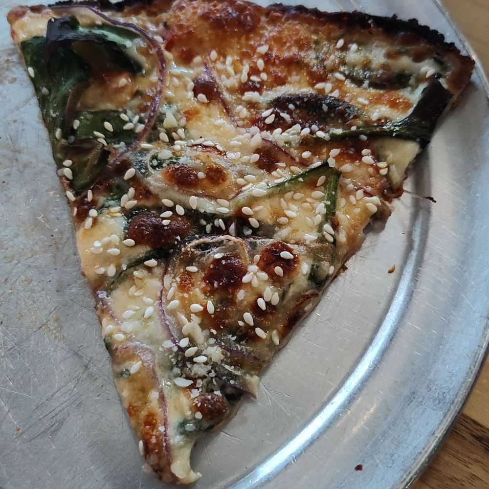 Grandma Bob's - Spinach and garlic cream - Pizza Near Me - Detroit, Michigan Grandma Bob's - Spinach and garlic cream - Pizza Near Me - Detroit, Michigan