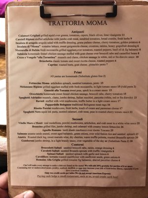 Menu photo 2 La Trattoria  Philadelphia, PA