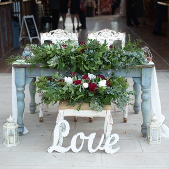Sweet Pea Ranch - Sweetheart table - we didn't even add anything here, this is what you can expect unless you choose to decorate yourself - Venues & Event Spaces Near Me - Upland, California