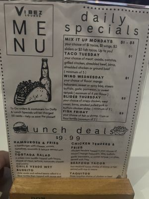 Menu photo 2 Vibez Lounge Fresno, CA Menu photo 2 Vibez Lounge Fresno, CA