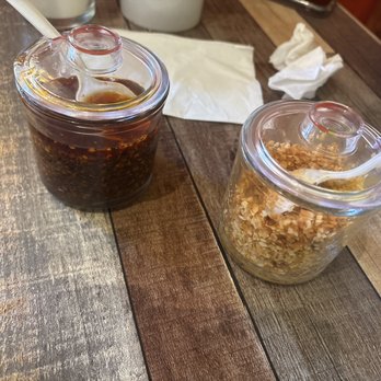 We Love Pho 2 - Chili oil and garlic - Vietnamese Near Me - Long Beach, California We Love Pho 2 - Chili oil and garlic - Vietnamese Near Me - Long Beach, California