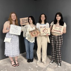 No Esc Puzzle Collective - A group of teens after escaping the CSI room