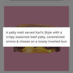 MrBeast Burger - The description.  Mine had no onions or frilled bun.