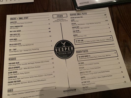 Menu photo 8 The Vesper Rochester, NY
