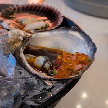 Edo Gastro Tapas And Wine - @endoedibles on Instagram 09/03/25    Tokyo Oyster - trout roe, ponzu, pico de gallo - Tapas/Small Plates Near Me - Las Vegas, Nevada