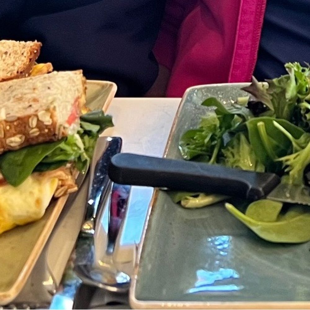 First Watch - The BLTE with Cheddar Broccoli Soup The Modern Croque Madame - Breakfast & Brunch Near Me - Northville, Michigan