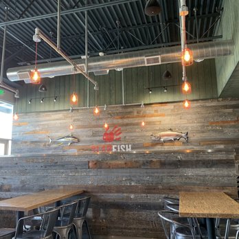 Slapfish - The inside of the dining area at this location. - Seafood Near Me - Lehi, Utah Slapfish - The inside of the dining area at this location. - Seafood Near Me - Lehi, Utah