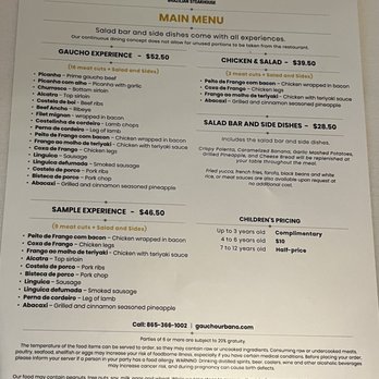 Gaucho Urbano - Menu - Steakhouses Near Me - Pigeon Forge, Tennessee Gaucho Urbano - Menu - Steakhouses Near Me - Pigeon Forge, Tennessee