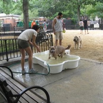 First Run - The run was renovated in 2008; here are some lucky dogs shortly after its re-opening! - Dog Parks Near Me - New York, New York