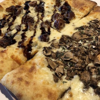 Fire Pizza - Half date blue cheese and half mushroom. Delicious. Note: Must have same base to do half and half. - Pizza Near Me - Coeur d'Alene, Idaho Fire Pizza - Half date blue cheese and half mushroom. Delicious. Note: Must have same base to do half and half. - Pizza Near Me - Coeur d'Alene, Idaho