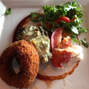 Raven & the Peach - 10 ounce filet mignon topped with blue cheese and lobster - Venues & Event Spaces Near Me - Fair Haven, New Jersey Raven & the Peach - 10 ounce filet mignon topped with blue cheese and lobster - Venues & Event Spaces Near Me - Fair Haven, New Jersey