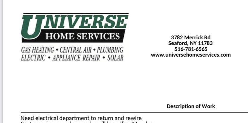Slide of Universe Home Services