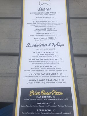 Menu photo 1 ICONA Beach Bar Diamond Beach Wildwood, NJ
