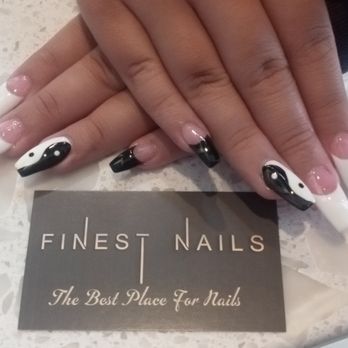 Finest Nails - Grandma my granddaughter Savannah wanted this design for the first day of school they charged her 45 gel plus $7 for each design.great job - Nail Salons Near Me - Lake Forest, California