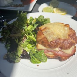 Ham and cheese croissant