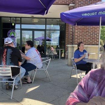 Yogurt Mountain - a group of people sitting outside a restaurant - Ice Cream & Frozen Yogurt Near Me - Huntsville, Alabama Yogurt Mountain - a group of people sitting outside a restaurant - Ice Cream & Frozen Yogurt Near Me - Huntsville, Alabama