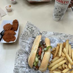 PHILLY CHEESESTEAK and 4 pc boneless wings