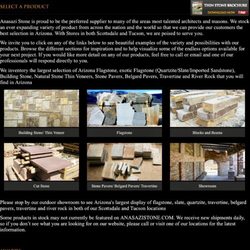 Anasazi Stone Company - www.AnasaziStone.com 9-5-2017