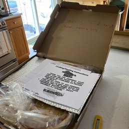 Surprise! FedEx delivered a pizza!