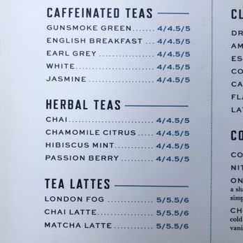 Spill the Beans - Teas menu - Coffee & Tea Near Me - San Diego, California Spill the Beans - Teas menu - Coffee & Tea Near Me - San Diego, California