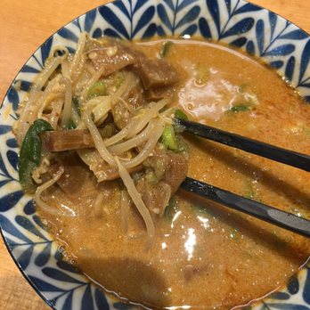 Ramen & Tsukemen TAO - Spicy miso broth (comes with bamboo shoots, bean sprouts, other toppings inside) - Ramen Near Me - Buena Park, California