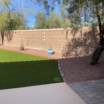 Las Vegas Artificial Lawns - After Rock & turf installed. - Artificial Turf Near Me - Las Vegas, Nevada Las Vegas Artificial Lawns - After Rock & turf installed. - Artificial Turf Near Me - Las Vegas, Nevada