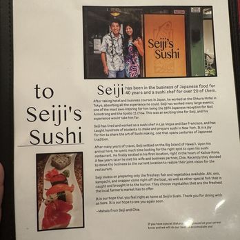 Seiji's Sushi - Beautiful couple and their stories - Japanese Near Me - Kailua Kona, Hawaii Seiji's Sushi - Beautiful couple and their stories - Japanese Near Me - Kailua Kona, Hawaii