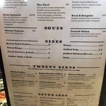 The Early Bird - Menu - Diners Near Me - London, Ontario The Early Bird - Menu - Diners Near Me - London, Ontario