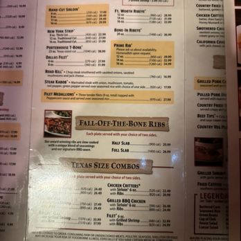 Texas Roadhouse - Menu - Steakhouses Near Me - Oceanside, California