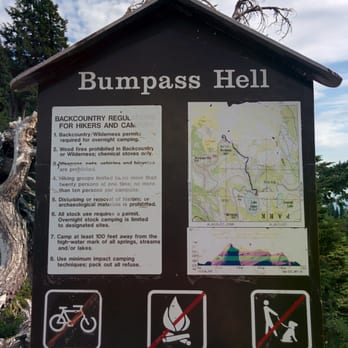 Bumpass Hell Trail - Trailhead sign - Hiking Near Me