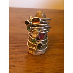 Maggie’s Red Kitty shop - Veronica Rock sterling silver rings