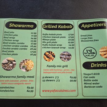 Yafa cuisine - Vegetarian Near Me - Riverside, California