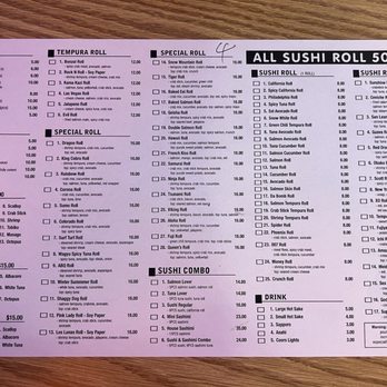 Dragon Sushi - Menu - Sushi Bars Near Me - Albuquerque, New Mexico