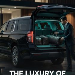 Harris & Huri Transportation Services - Your whole family and all the luggage, expertly handled in one black Chevrolet Suburban.