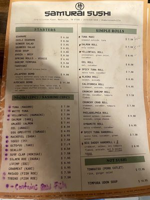 Samurai Sushi by null