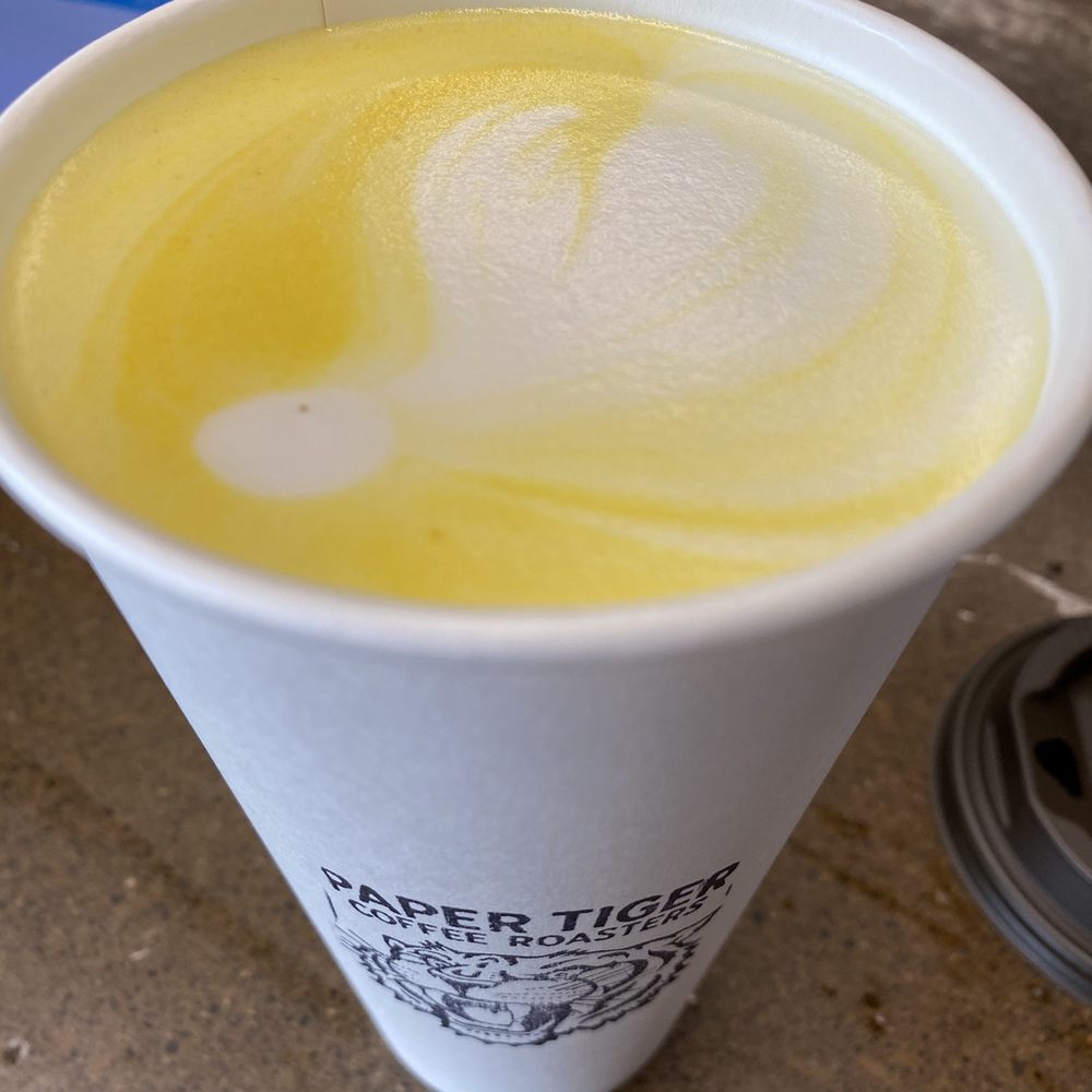 Turmeric Golden Milk Latte with Almond Milk Turmeric Golden Milk Latte with Almond Milk