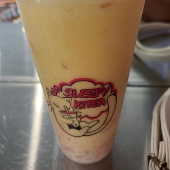 Sleepy Kitea - Mango sago pomelo drink - Bubble Tea Near Me - Riverside, California Sleepy Kitea - Mango sago pomelo drink - Bubble Tea Near Me - Riverside, California