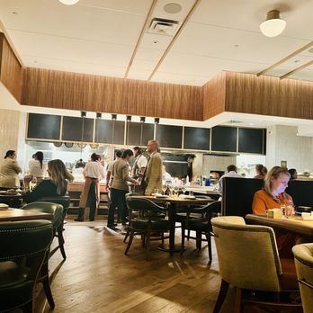 Credence - Inside dining area near the open kitchen - New American Near Me - Houston, Texas