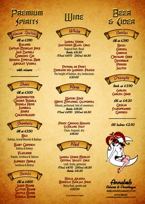 Menu photo 3 Annabel's Cabaret & Discotheque Plymouth, PLY Menu photo 3 Annabel's Cabaret & Discotheque Plymouth, PLY