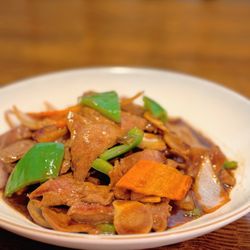 Stired-Fried Pork Liver& Pepper