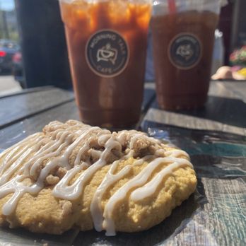 Morning Talk Cafe - Black Tie with Pumpskin spice crumble cookie! - Coffee & Tea Near Me - Conshohocken, Pennsylvania Morning Talk Cafe - Black Tie with Pumpskin spice crumble cookie! - Coffee & Tea Near Me - Conshohocken, Pennsylvania