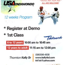 Kelly's TCT Taekwondo Club - 3 month class