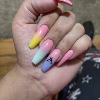 Red Nails & Spa - The set I got - Nail Salons Near Me - North Providence, Rhode Island