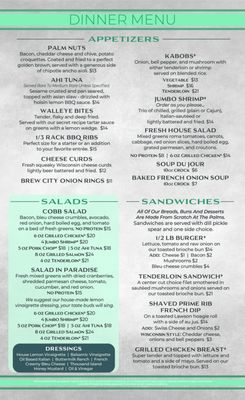 Menu photo 2 Palms Supper Club Weston, WI Menu photo 2 Palms Supper Club Weston, WI