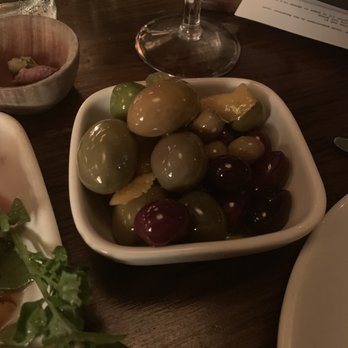 AOC - Assorted olives. Really good with drinks - Cocktail Bars Near Me - Los Angeles, California