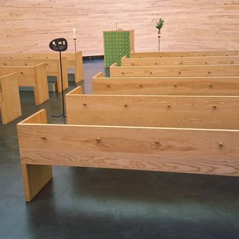 Kampin Kappeli - From the rear, these are the pews and that podium could function as an altar if need be. - Churches Near Me - Helsinki, 18
