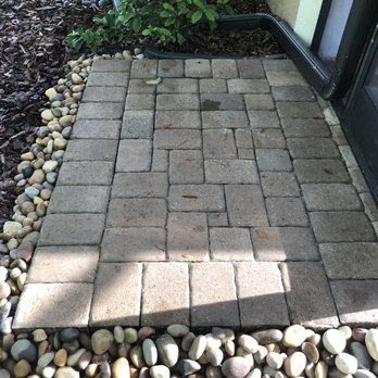 Tranquility Construction - Added concrete pad under pavers to prevent erosion - Masonry/Concrete Near Me Tranquility Construction - Added concrete pad under pavers to prevent erosion - Masonry/Concrete Near Me